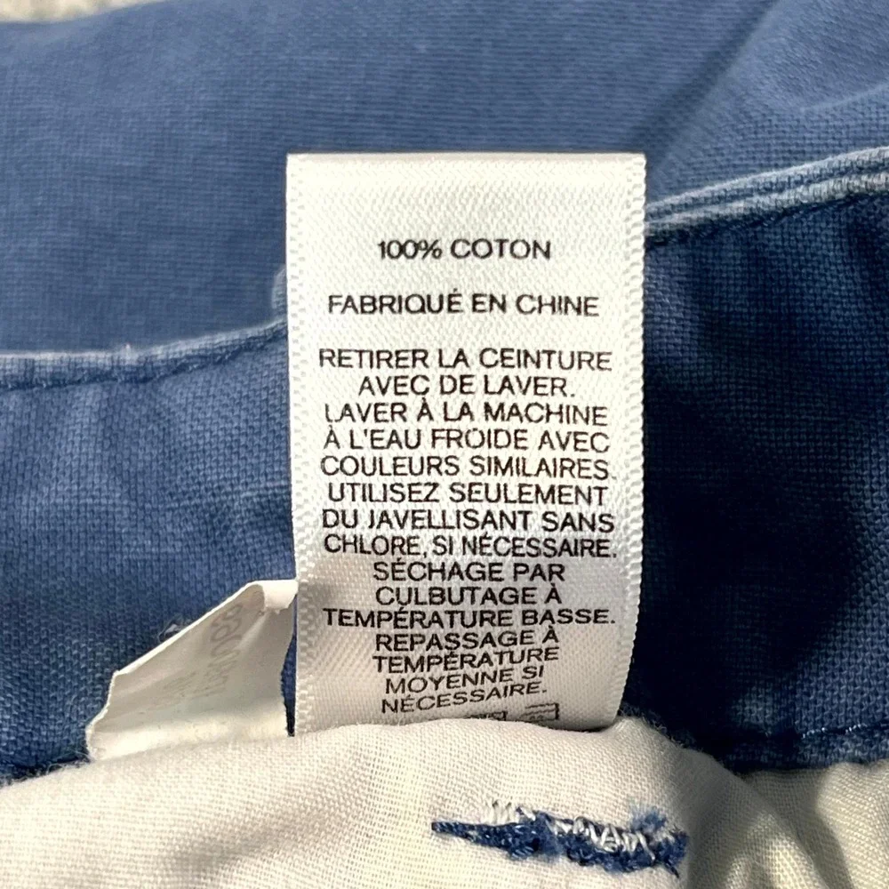 Express Chino Shorts Mens 33‎ Blue Cotton Flat Front Streetwear Casual Outdoor